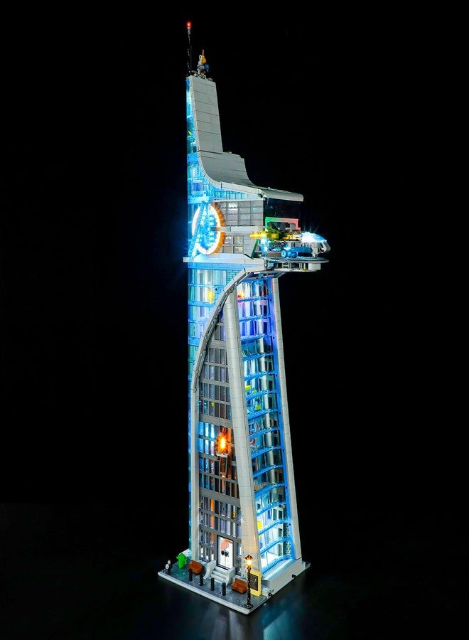 بريكسماكس طقم إضاءة LED من BRIKSMAX لبرج المنتقمين من ليغو - 76269 - متوافق مع مجموعة بناء ليغو مارفل - لا يشمل مجموعة ليغو - Image 2